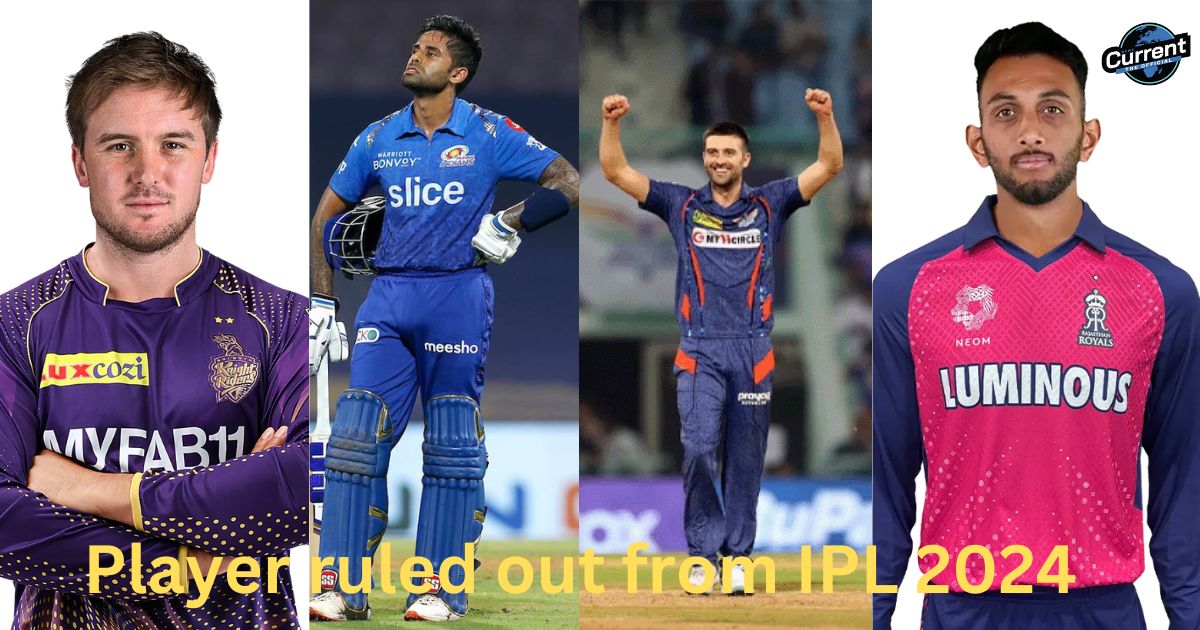 players ruled out from IPL 2024